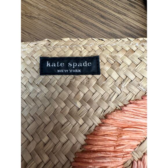 Kate Spade Novelty Reyna Cape Cod Straw Lobster Woven Tote - Picture 3 of 9